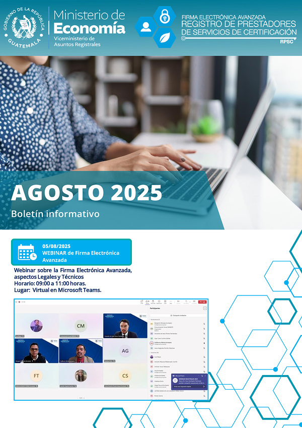 Portada Boletín informativo agosto 2025