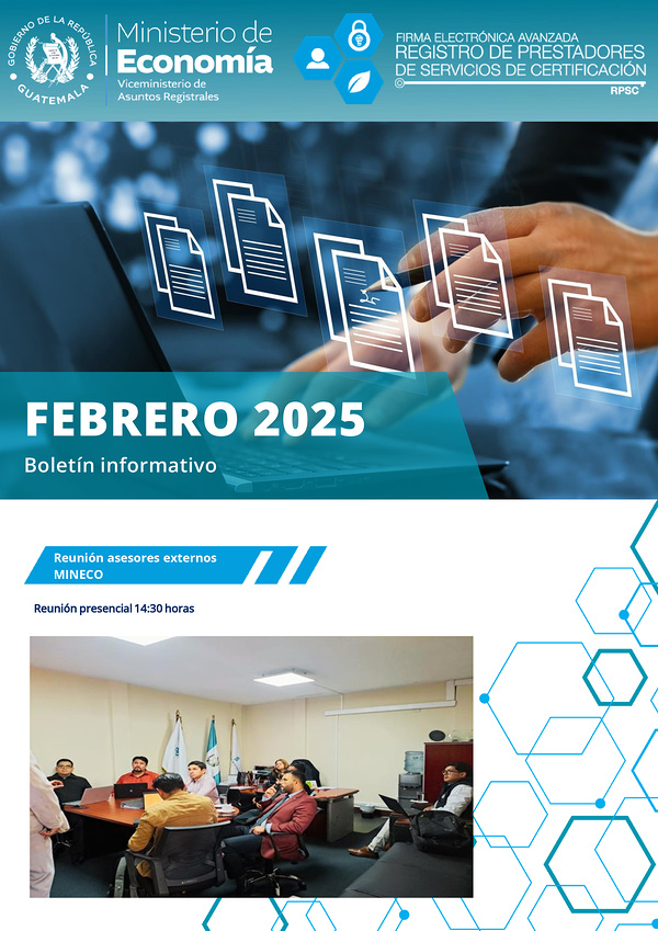 Portada Boletín informativo febrero 2025