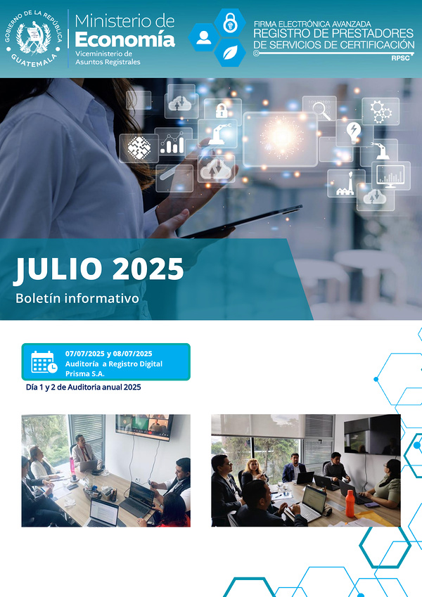 Portada Boletín informativo julio 2025
