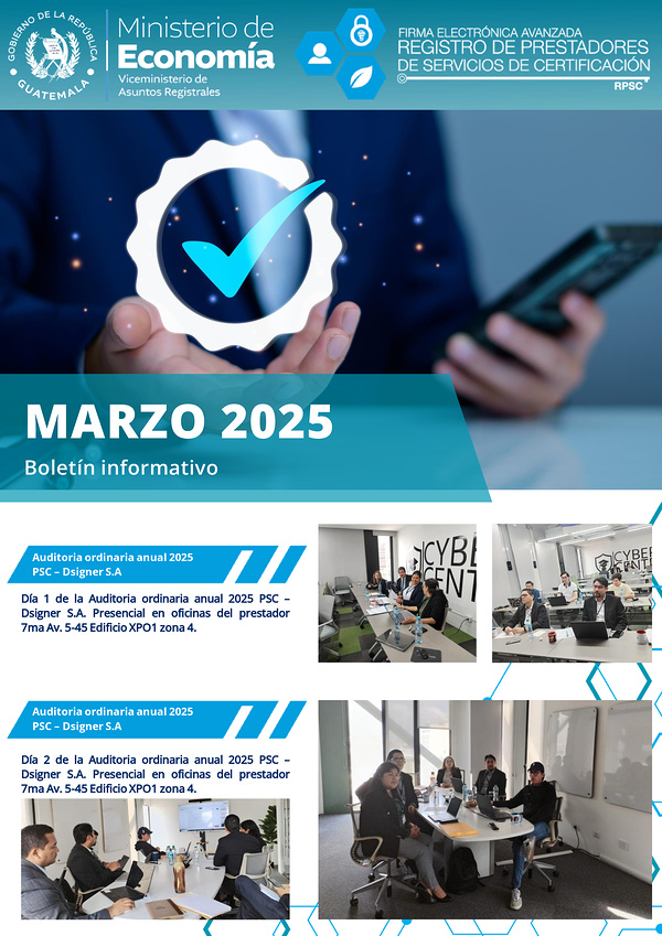 Portada Boletín informativo marzo 2025