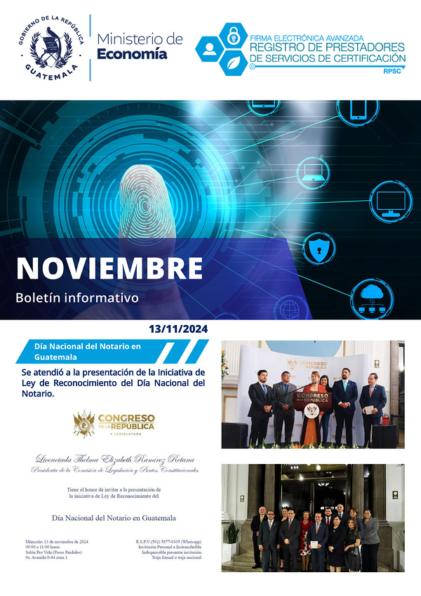 Portada Boletín informativo noviembre 2024
