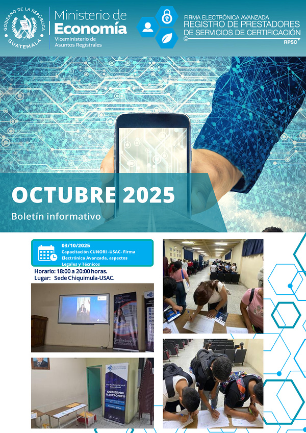 Portada Boletín informativo octubre 2025