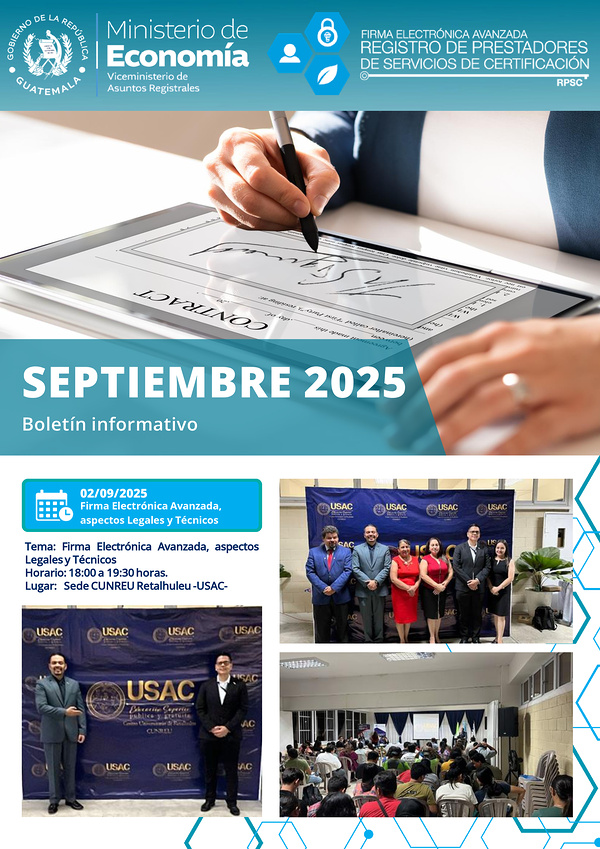 Portada Boletín informativo septiembre 2025